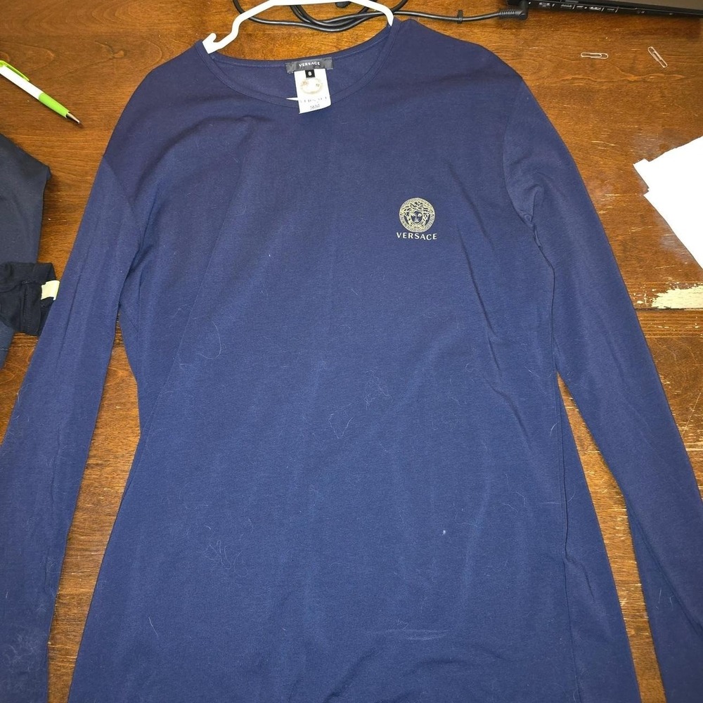 Versace Men's Medusa Head Long Sleeve T-Shirt (Size 8 / XXL)
